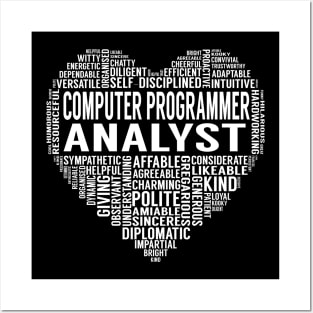 Computer Programmer Analyst Heart Posters and Art